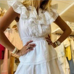 LoveShackFancy x Target "Penelope" ruffle dress with lace trim. Size M, NWT